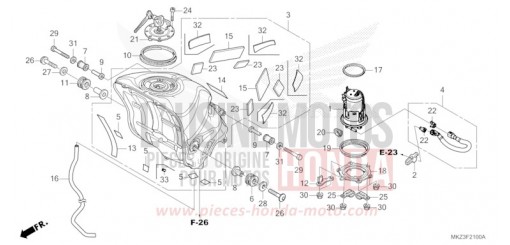 RESERVOIR A CARBURANT/POMPE A CARBURANT CBR600R3R de 2024